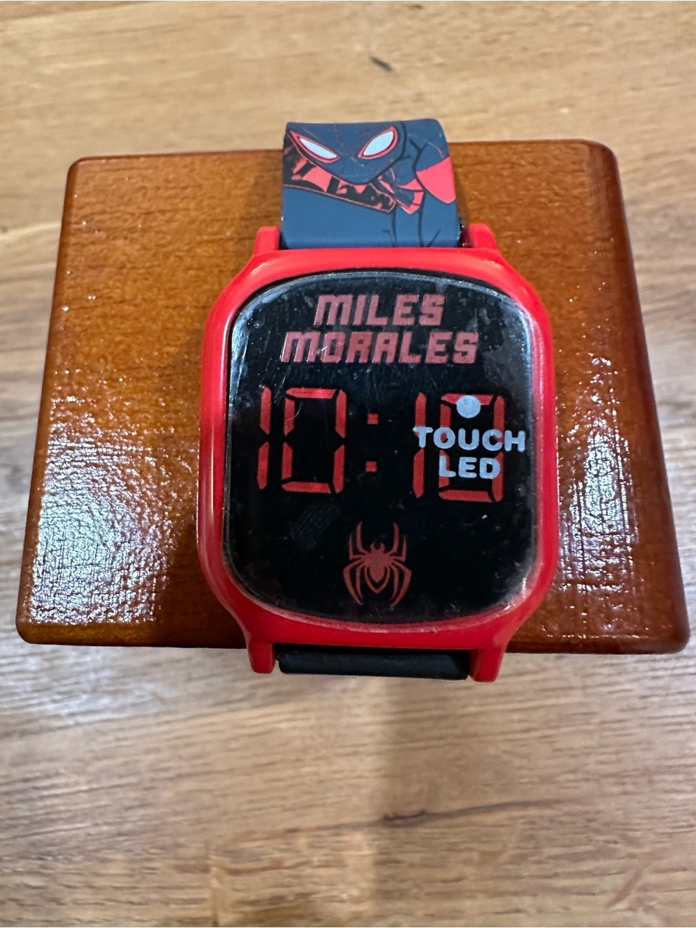 Miles Morales Red Kids Touch LED Digital Watch